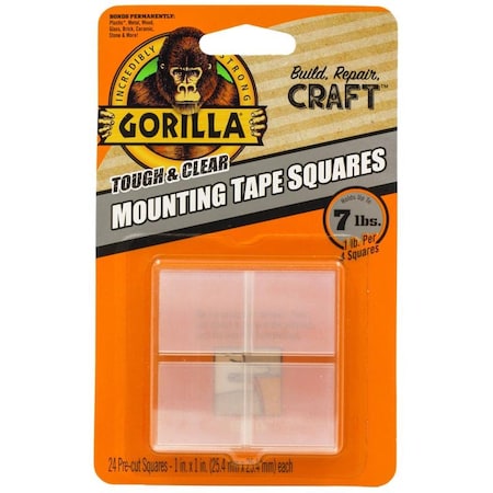 Gorilla Glue Gorilla 1 in. L X 1 in. W Double-Sided Mounting Squares 6067202